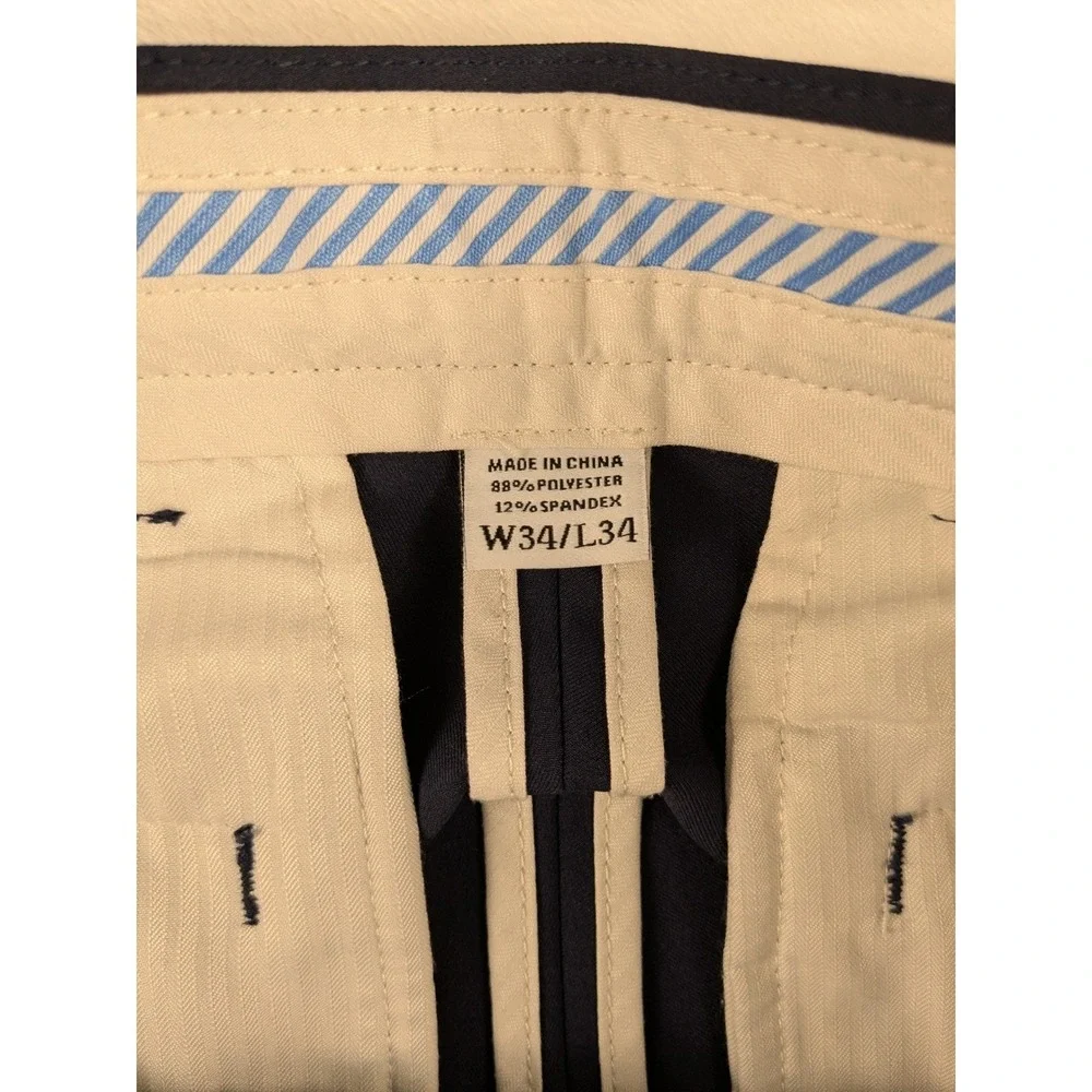FootJoy Men's Blue Golf Pants Fits W34 L31 Lightweight Stretch‎ Performance EUC